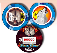 Load image into Gallery viewer, $1 Instant Pull Tabs – Fire Wolf – 1,356 Count