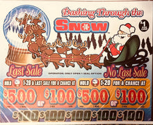 Load image into Gallery viewer, $1 Instant Pull Tabs Chips Dashing Through The Snow- 3955 Count