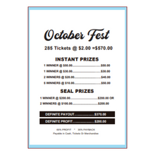 Load image into Gallery viewer, $2 Custom Pull Tabs, Seal Cards- Oktober Fest - 285 Count