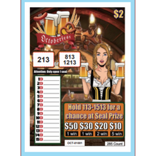 Load image into Gallery viewer, $2 Custom Pull Tabs, Seal Cards- Oktober Fest - 285 Count