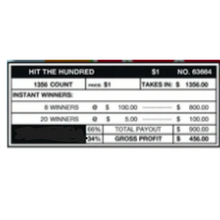 Load image into Gallery viewer, $1 Instant Pull Chips Hit The Hundred- 1356 Count