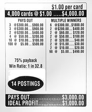 Load image into Gallery viewer, $1 Instant Pull Tabs – Cash Hunter – $300 Top Prize | 4,000 Count