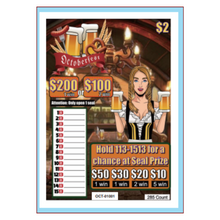 Load image into Gallery viewer, $2 Custom Pull Tabs, Seal Cards- Oktober Fest - 285 Count
