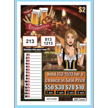 Load image into Gallery viewer, $2 Custom Pull Tabs, Seal Cards- Oktober Fest - 285 Count
